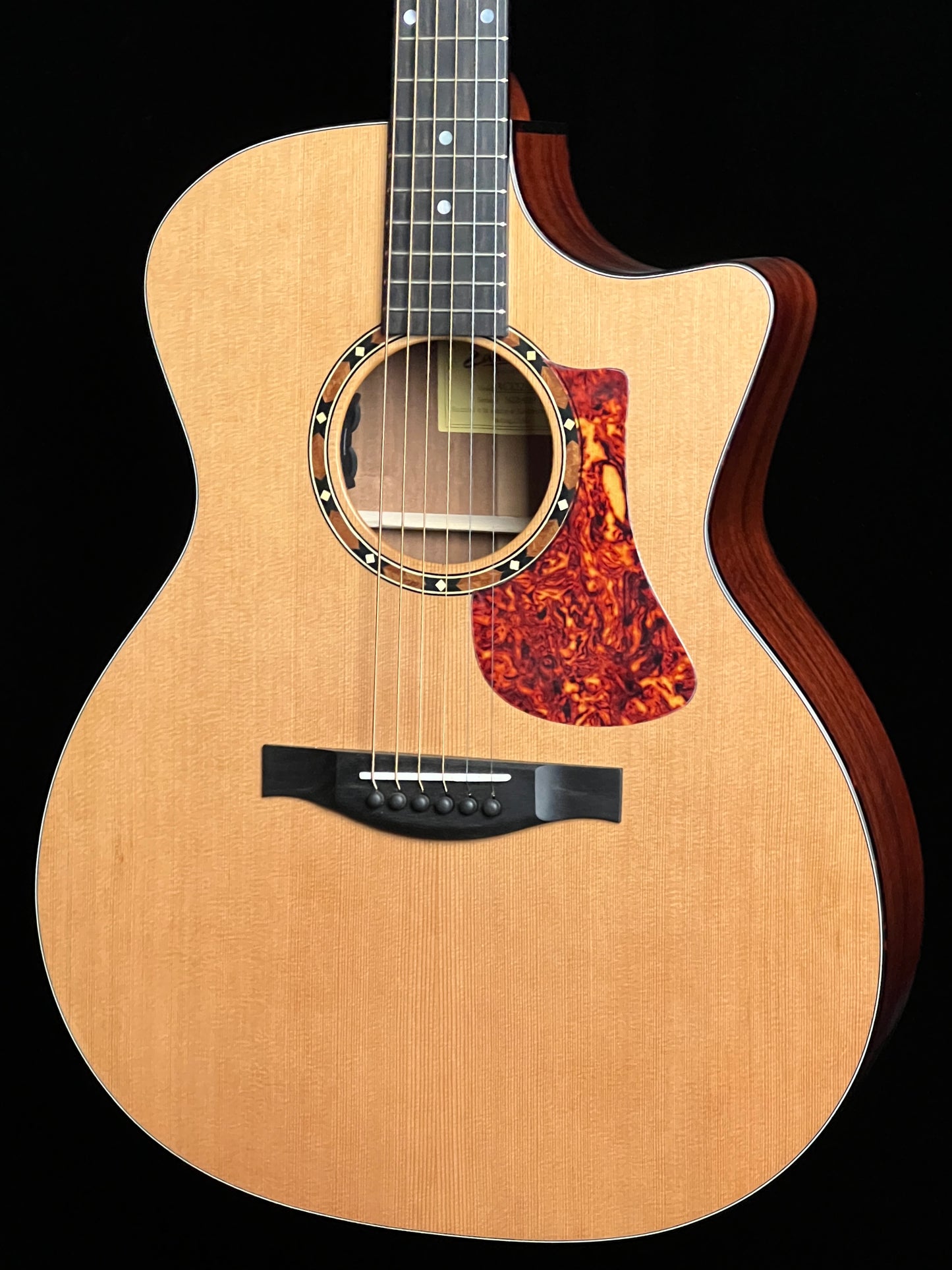 SOLD - Eastman AC122-2CE Grand Auditorium Cutaway Acoustic Guitar with Fishman Pickup Cedar/Sapele - New