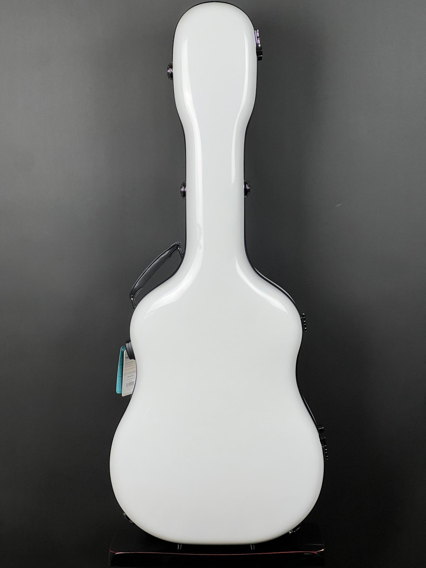 Crossrock Dreadnought Guitar Fiberglass Case - White
