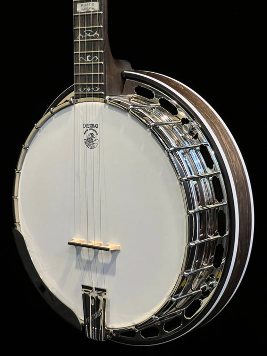 Sold - Deering Rustic Wreath 5-String Banjo - New