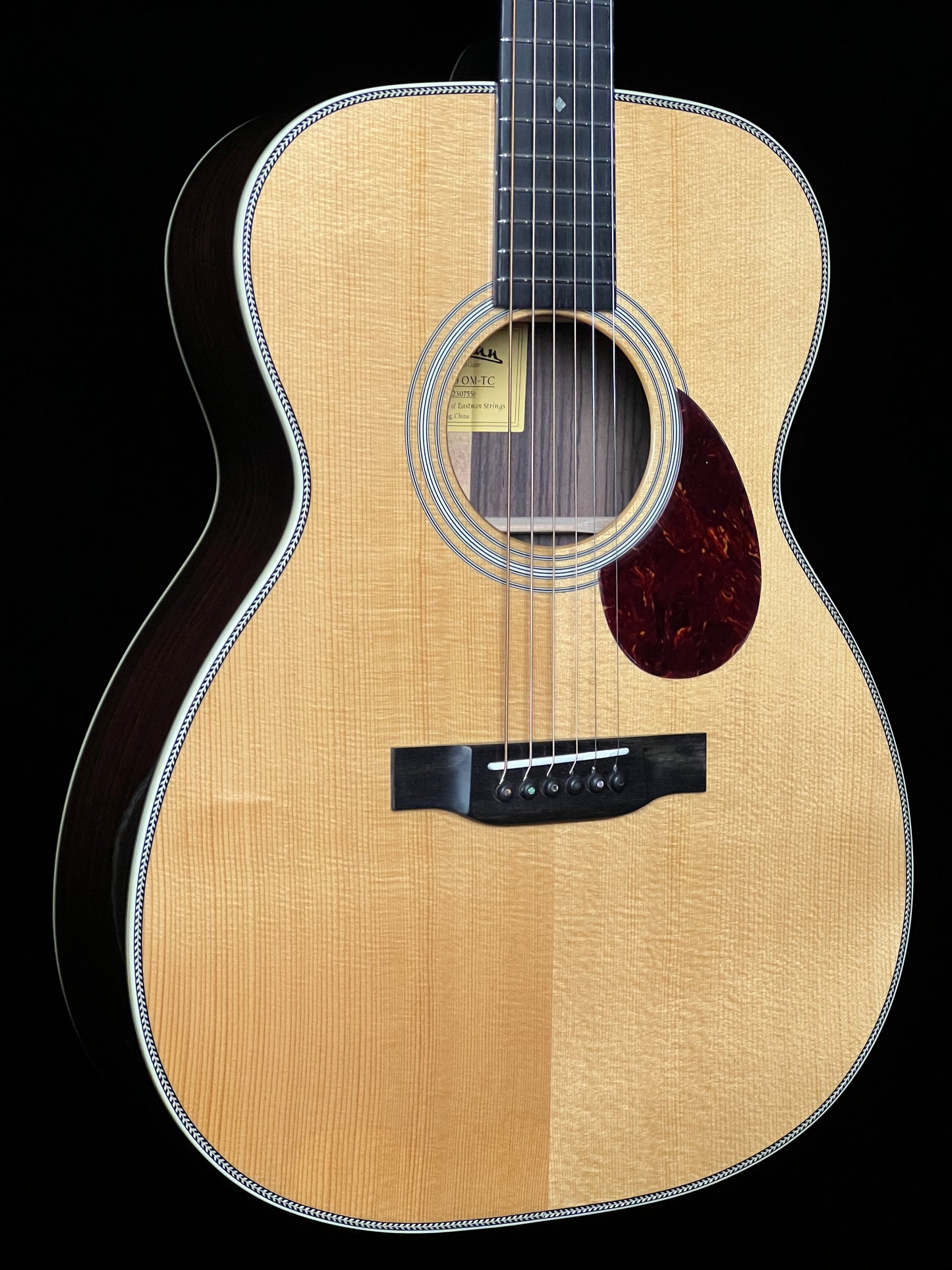 SOLD - Eastman E20 OM-TC Adirondack Spruce/Solid Rosewood Acoustic Guitar - New