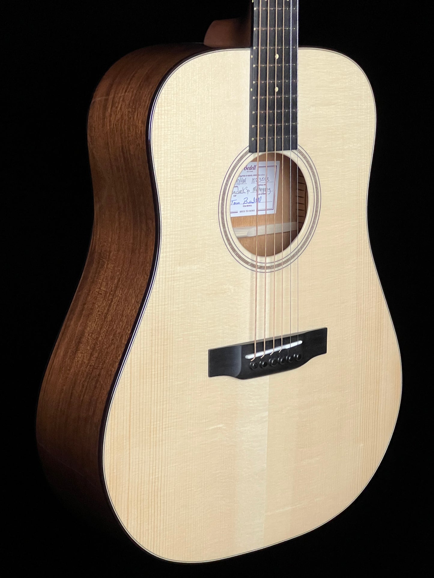 Bedell 1964 Series Special Edition Dreadnought Adirondack Spruce/Honduran Mahogany Acoustic Guitar with K&K Pure Mini- New