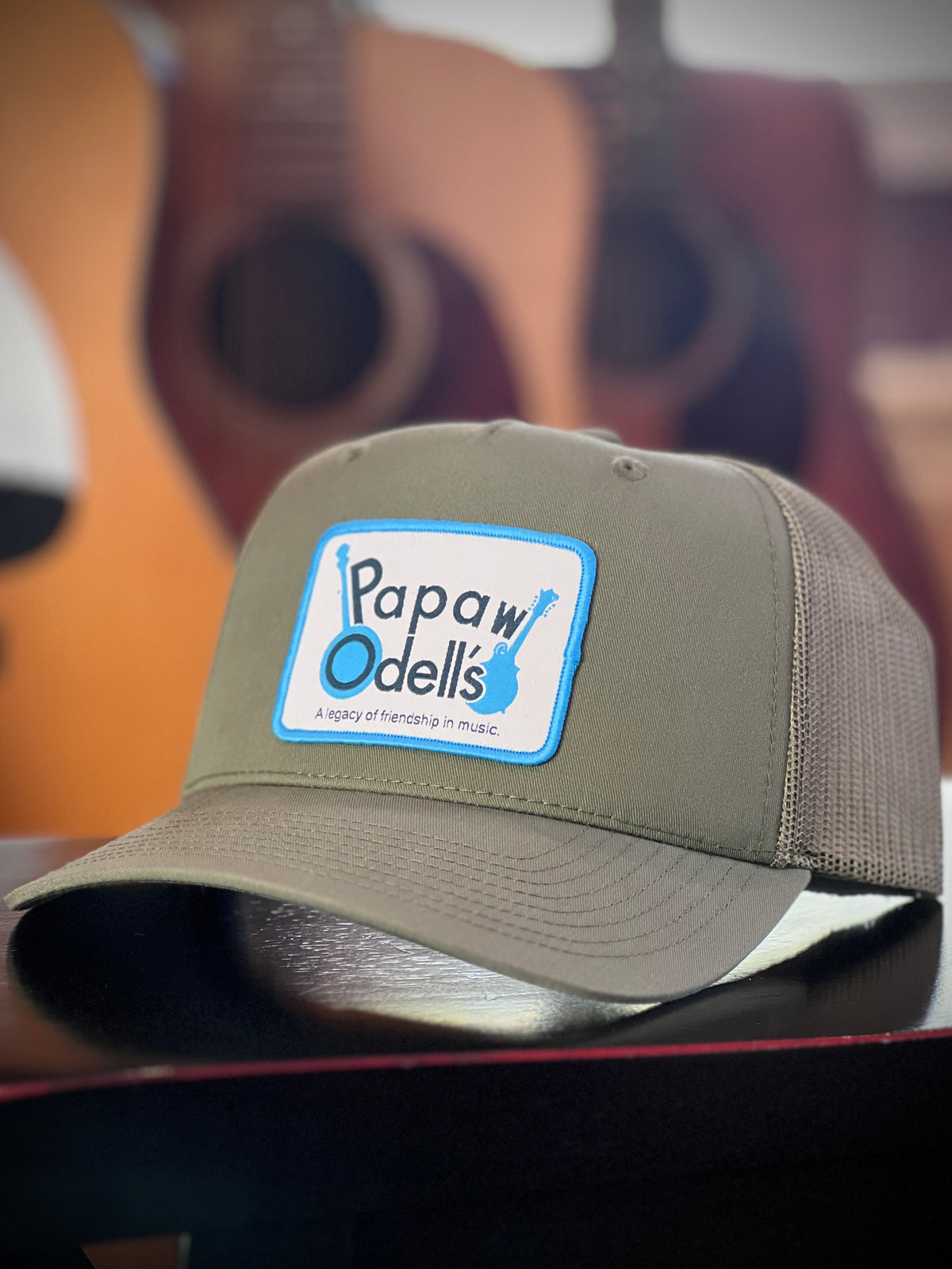 Papaw Odell's Patch Hat -  Loden (Muted, Grayish-Olive Green)