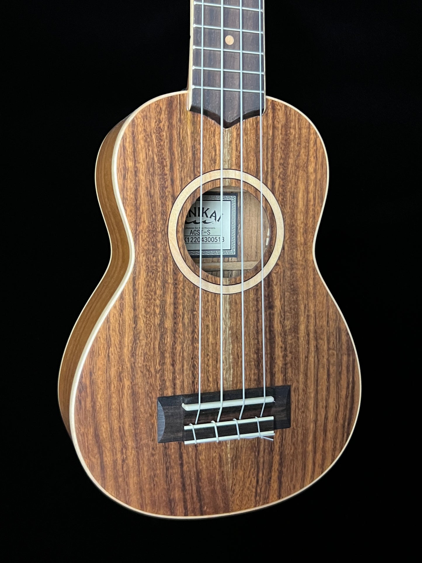 Lanikai Acacia Solid Top Soprano Ukulele - New