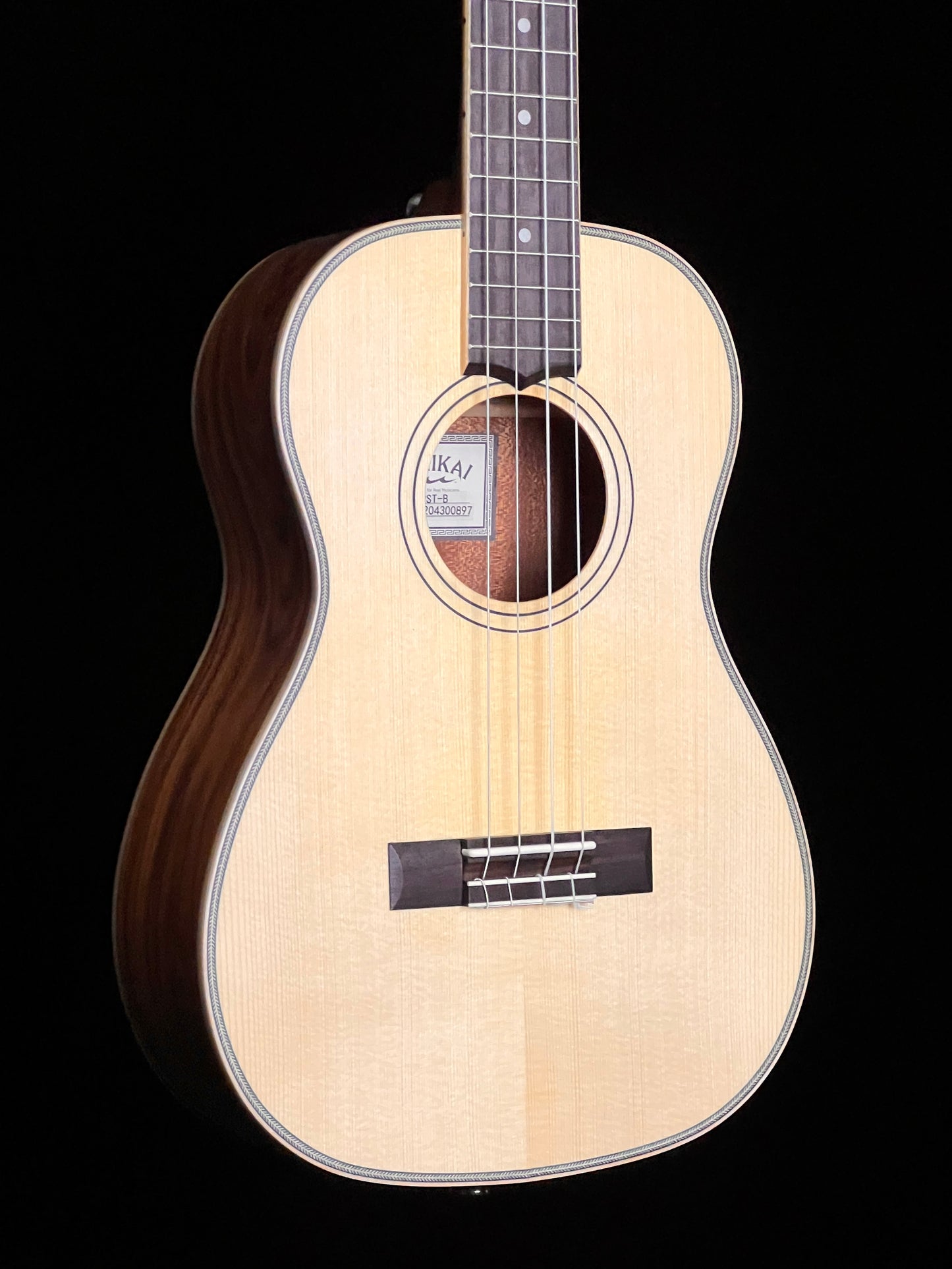 Lanikai Solid Spruce Top Morado Back and Sides Baritone Ukulele - New
