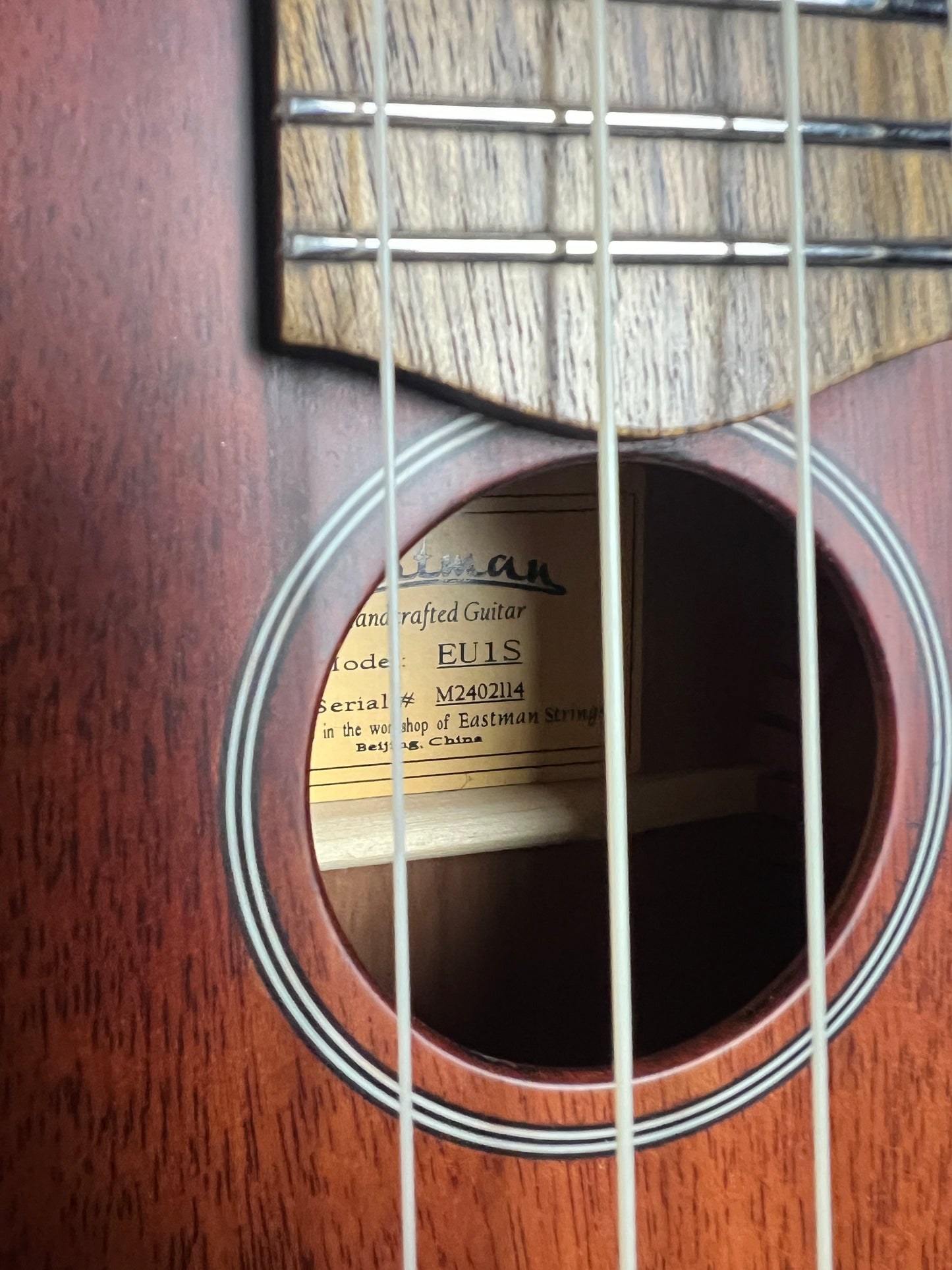 Eastman EU1-S Soprano Mahogany Ukulele - New