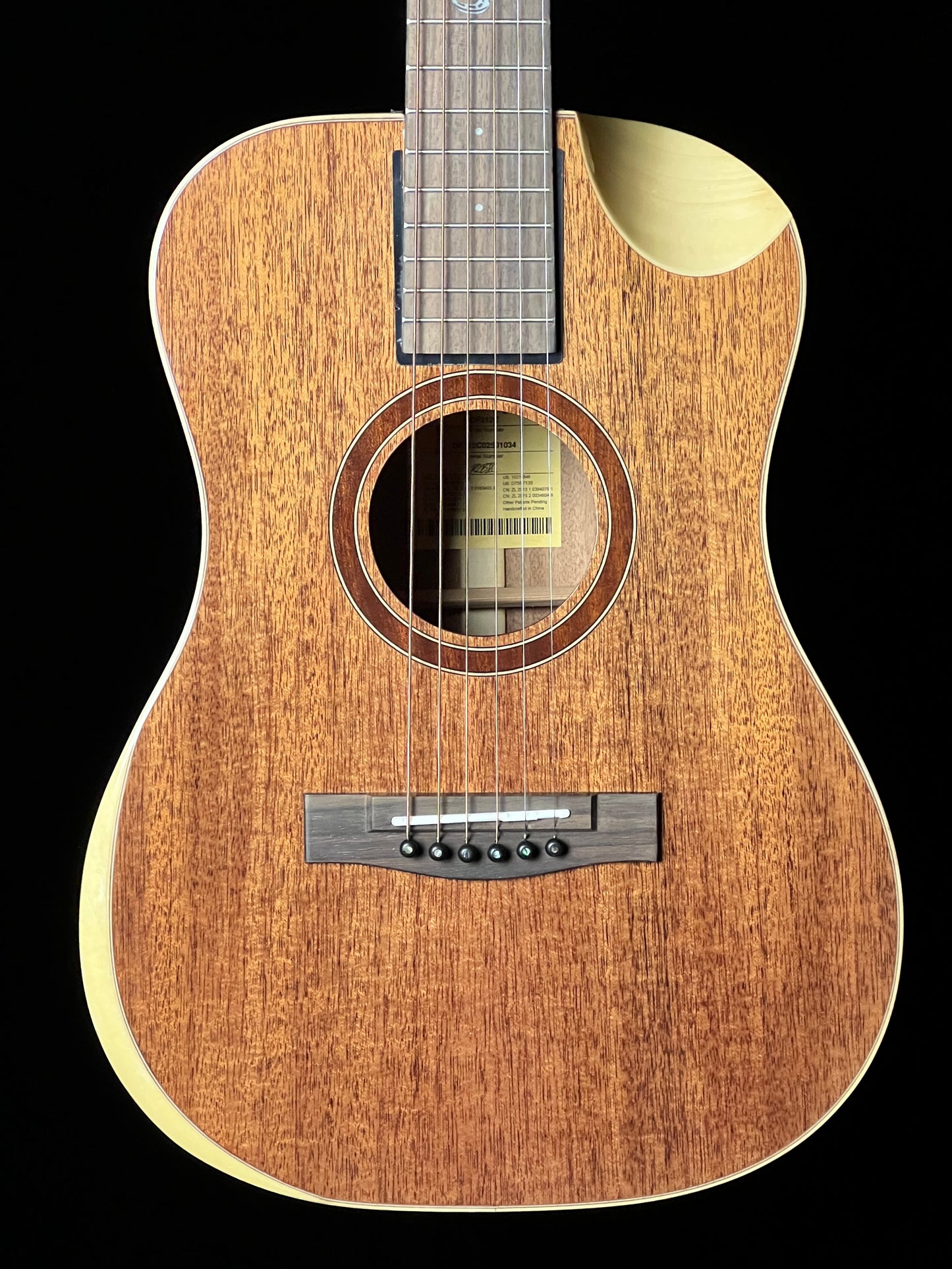 Journey Overhead OF312C Travel Acoustic Guitar All African Mahogany - New