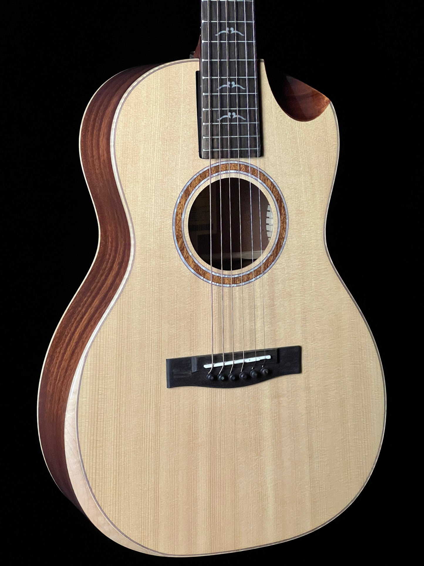 Journey Parlor Travel Guitar FP41213C Solid Sitka/ Solid African Mahogany Acoustic Guitar - New