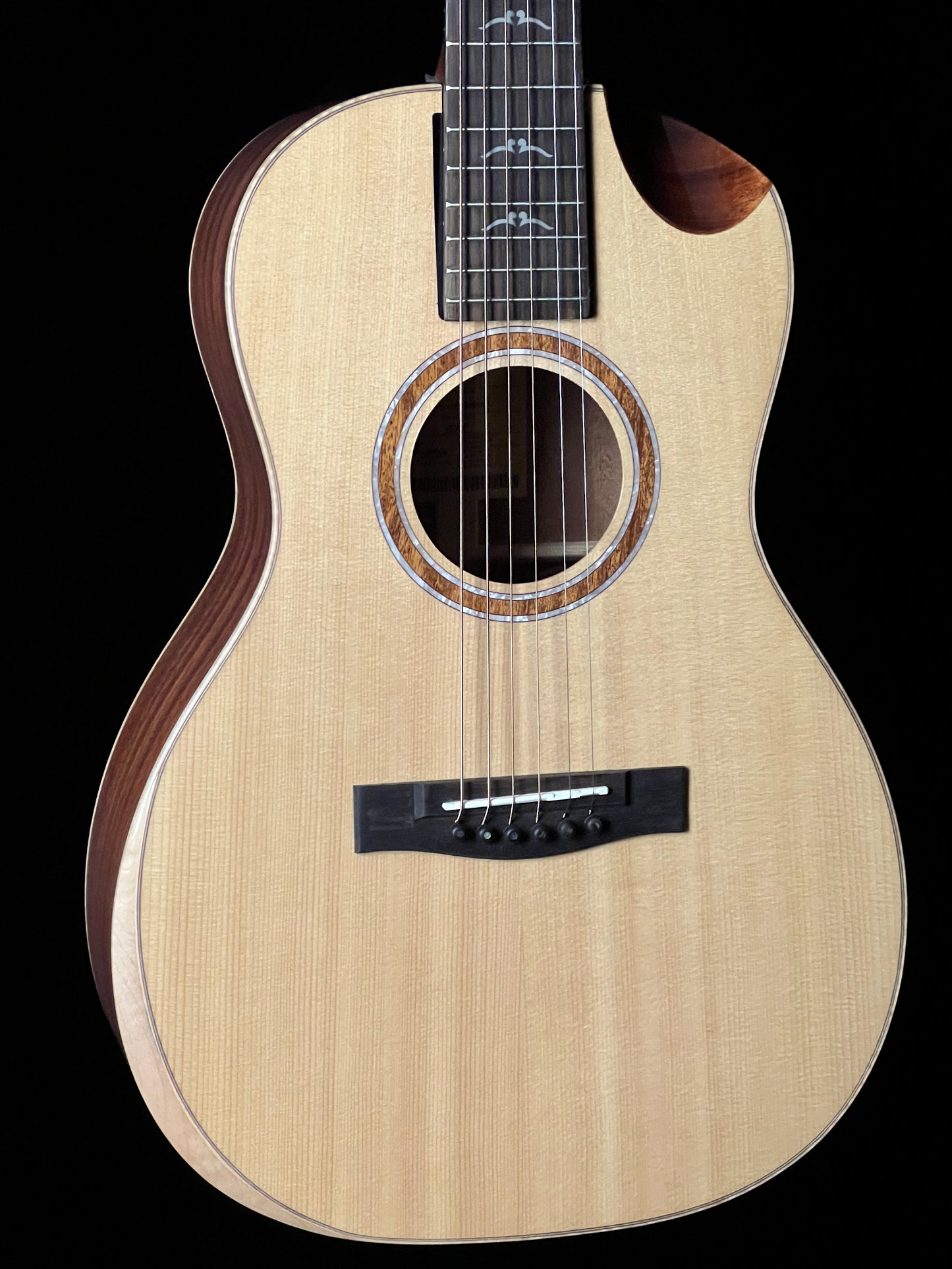 Journey Parlor Travel Guitar FP41213C Solid Sitka/ Solid African Mahogany Acoustic Guitar - New