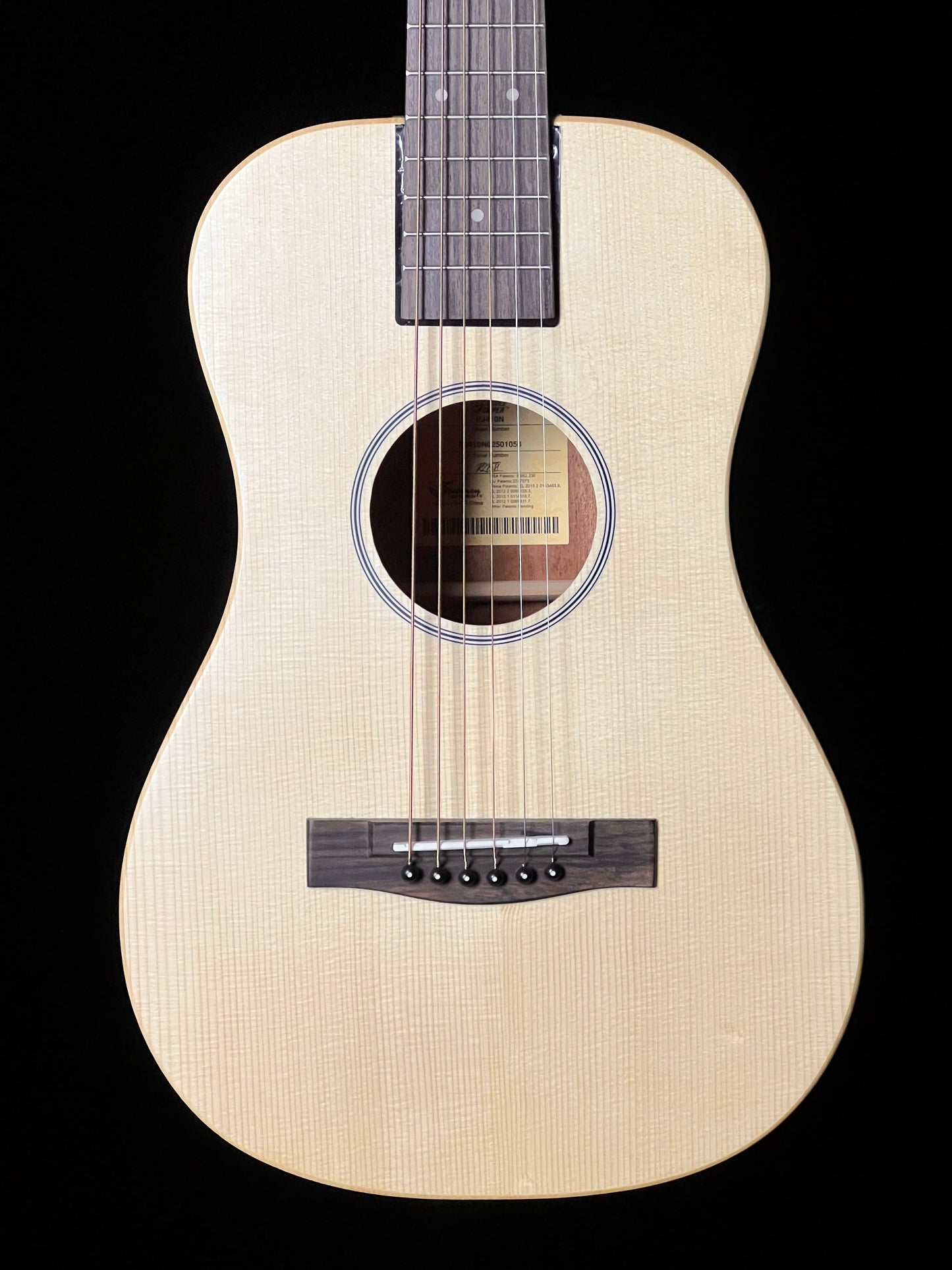 Journey Puddle Jumper PJ410N Solid Sitka/African Mahogany Acoustic Guitar - New