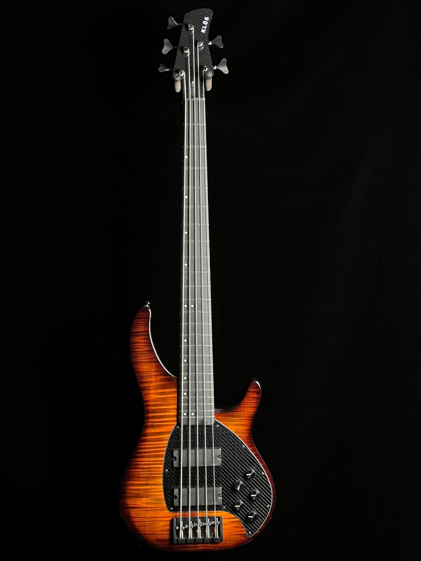 KLOS Apollo V Custom Bass Paulownia Thin Flame Maple Sunburst - New
