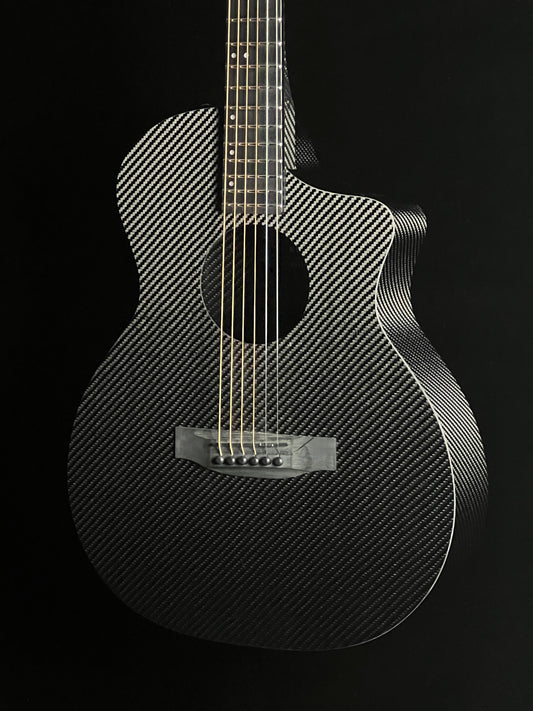 KLOS Grand Cutaway Mini Carbon Fiber Guitar with Fishman Pickup - New