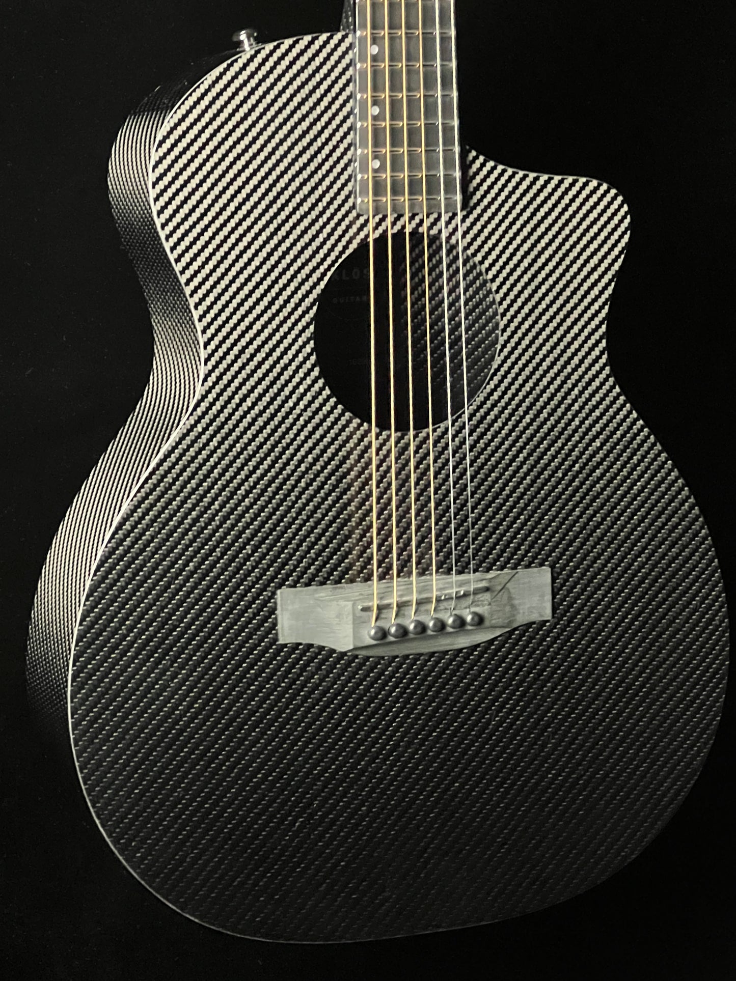 KLOS Grand Cutaway Mini Carbon Fiber Guitar with Fishman Pickup - New