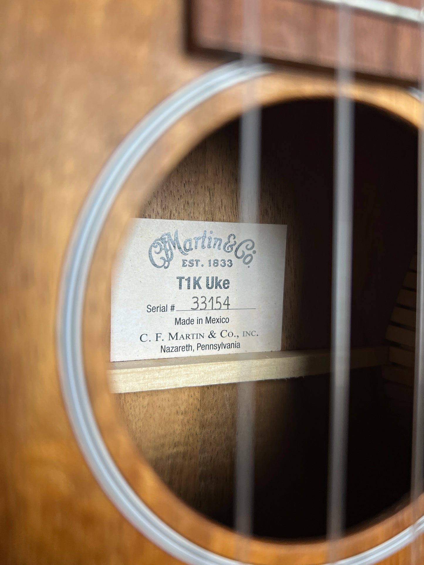 SOLD - Martin T1K Uke Ukulele with KNA Pick Up - Used