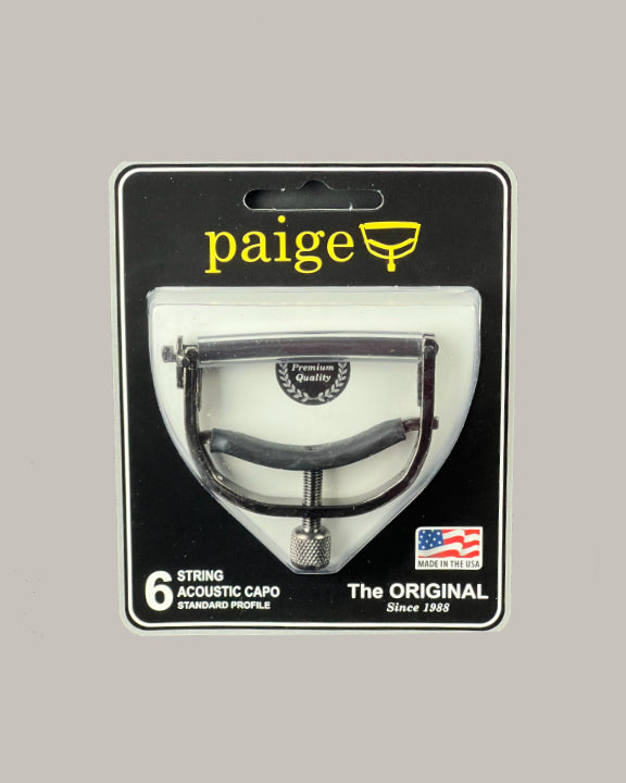 Paige Original 6-String Acoustic Capo - Ebony