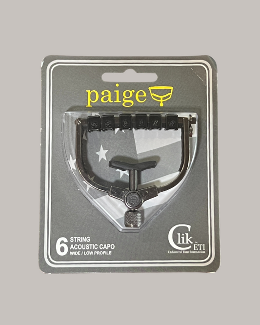 Paige Clik ETI Capo 6-String Acoustic Guitar Wide/Low Profile
