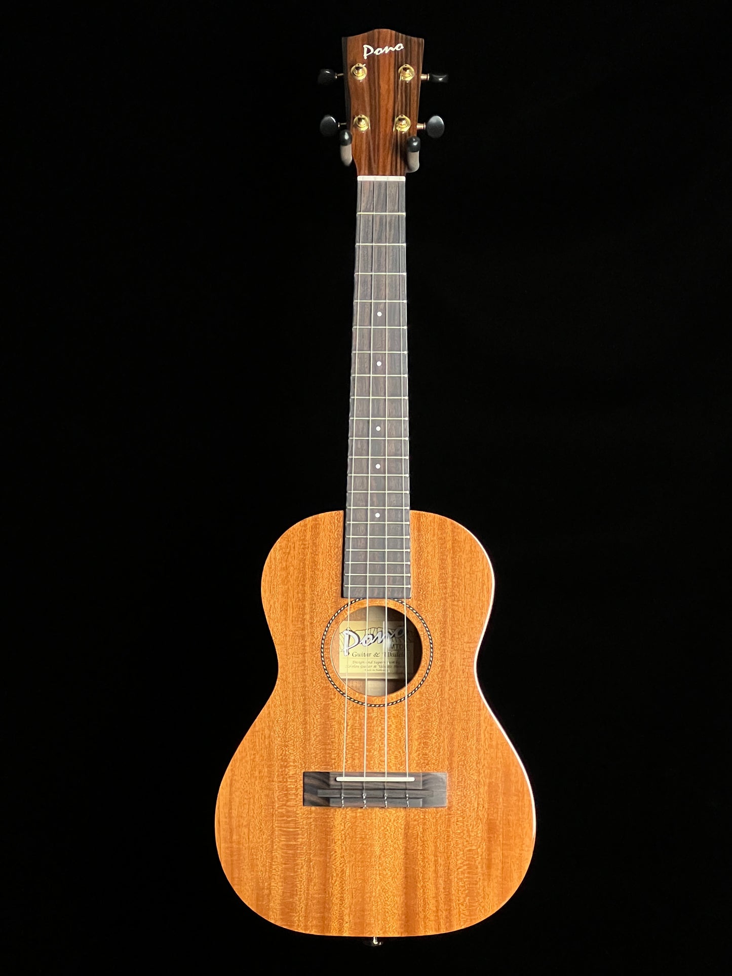 SOLD - Pono Mahogany Tenor Deluxe MTDX 1660 Ukulele - Used