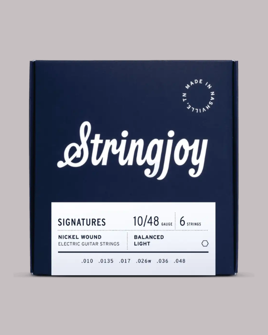 Stringjoy Signatures Nickel Wound Electric Guitar Strings Balanced Light - 10/48 Gauge