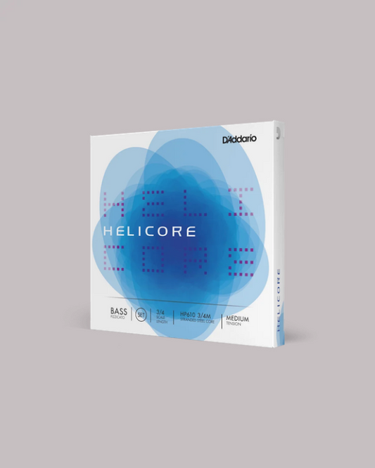 Helicore Pizzicato Bass String Set 3/4 Scale Medium Tension - HP610 3/4M