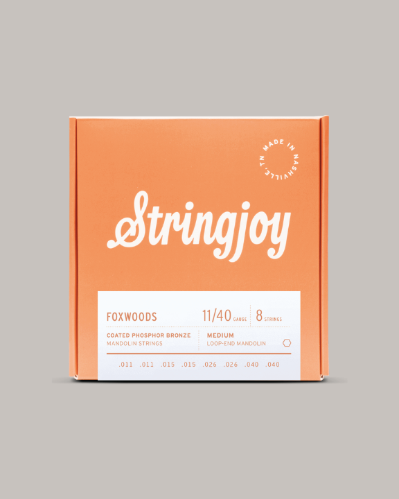 Stringjoy Foxwoods Coated Phosphor Bronze Medium Gauge 11/40 Mandolin Strings