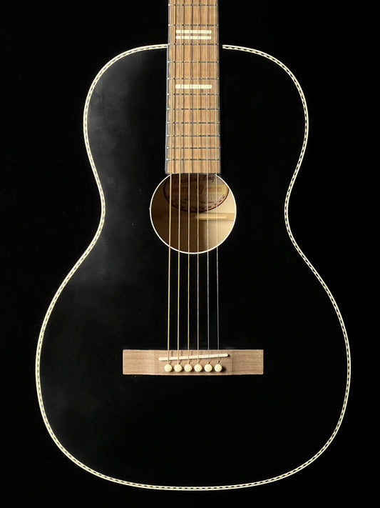 Recording King Dirty 30's 7 Series Single O Acoustic Guitar RPS-7-MBK - Matte Black - New