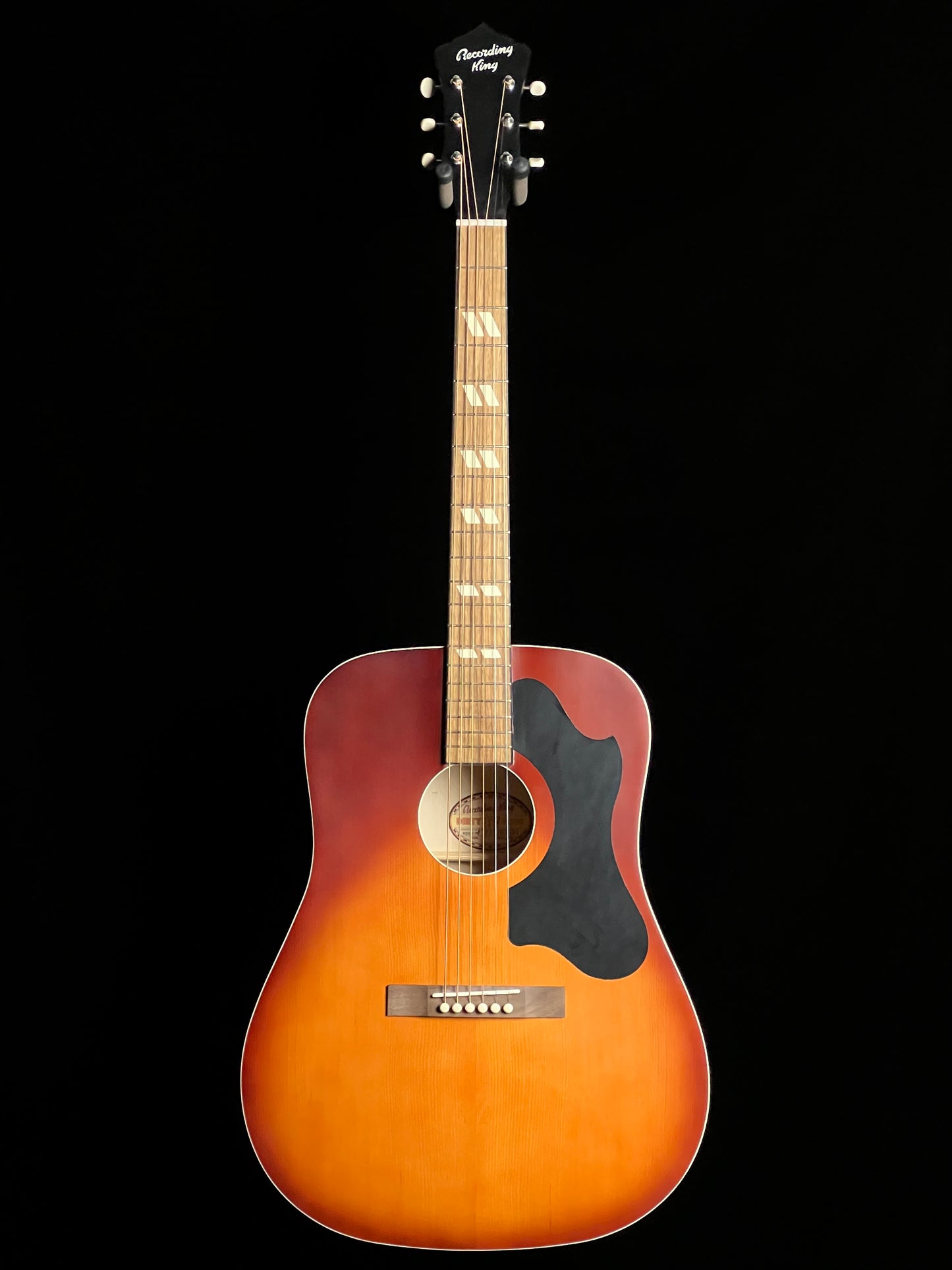 SOLD - Recording King Dirty 30s Series 7 Dreadnought Tobacco Sunburst Acoustic Guitar RDS-7 - New