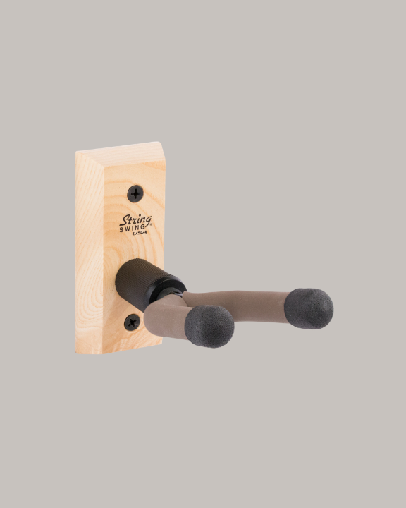 String Swing Wall Mount Banjo Hanger - 4 Wood Types Available