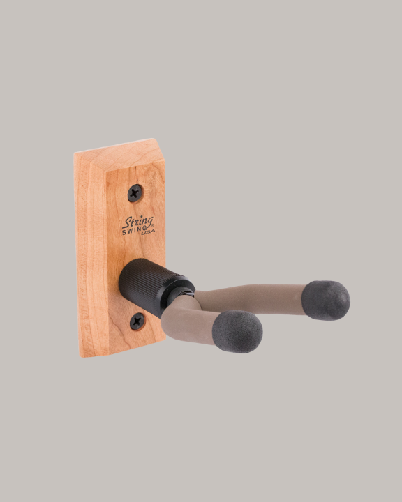 String Swing Wall Mount Banjo Hanger - 4 Wood Types Available