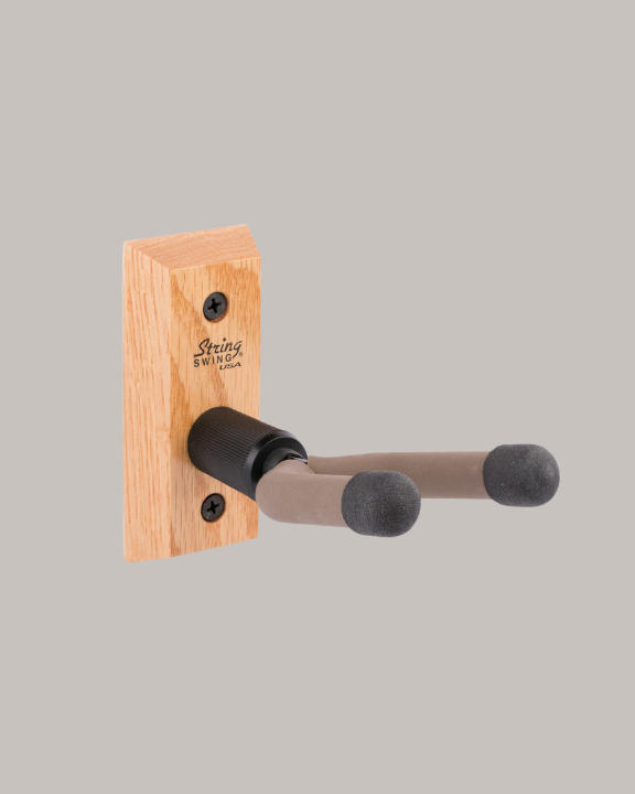 String Swing Wall Mount Banjo Hanger - 4 Wood Types Available