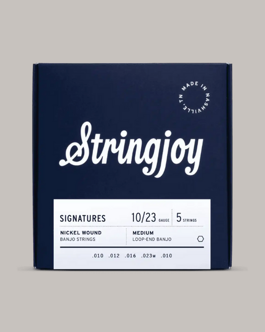 Stringjoy Signatures 5-String Nickel Wound Medium Gauge 10/23 Banjo Strings