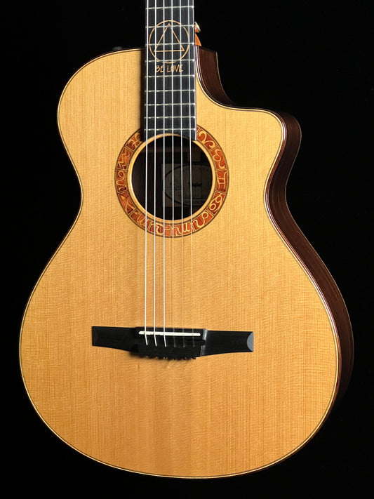Taylor JMSM Jason Mraz Signature Model "Be Love" Cedar/Rosewood Nylon Guitar - Consignment