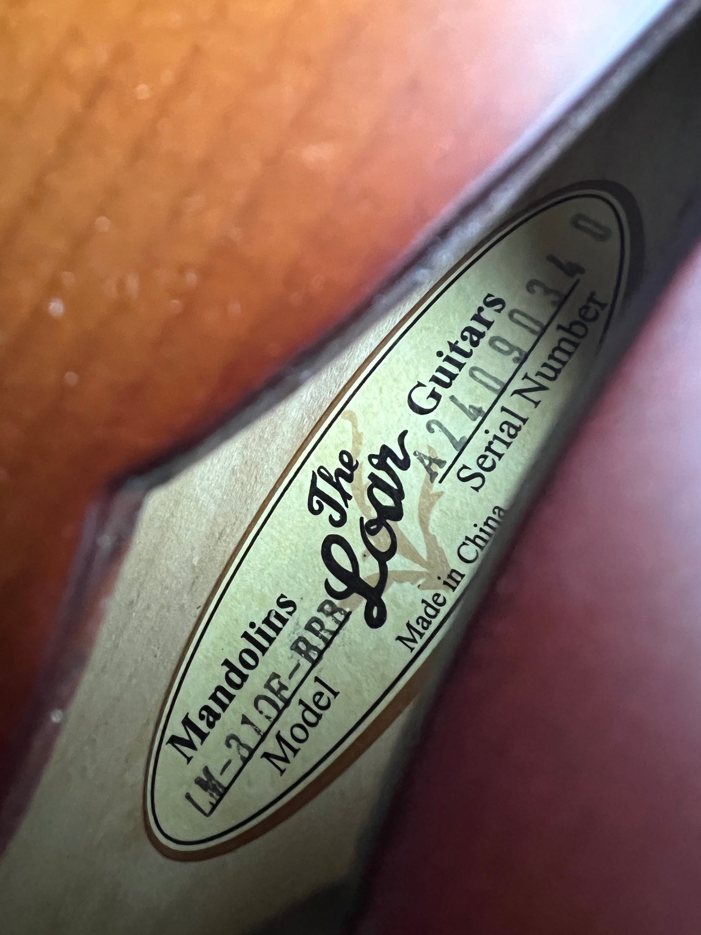 The Loar Honey Creek F-Style Mandolin LM-310F Solid Spruce Top - New