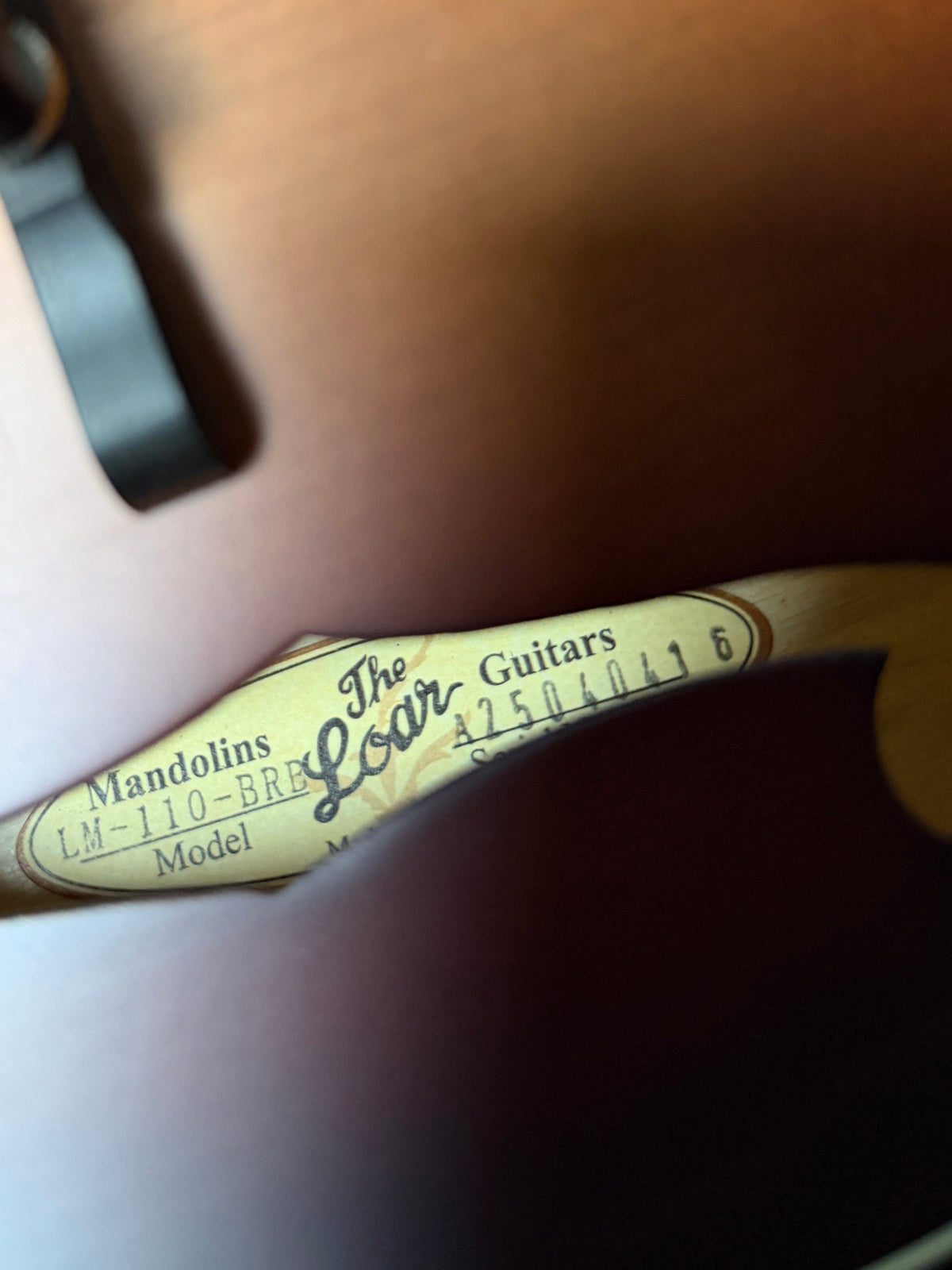 The Loar LM-110-BRB A-Style Solid Top Mandolin - New