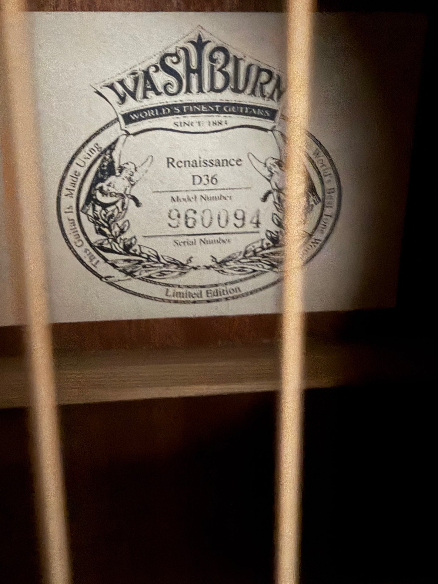 Washburn Renaissance D36 Limited Edition Dreadnought - Used