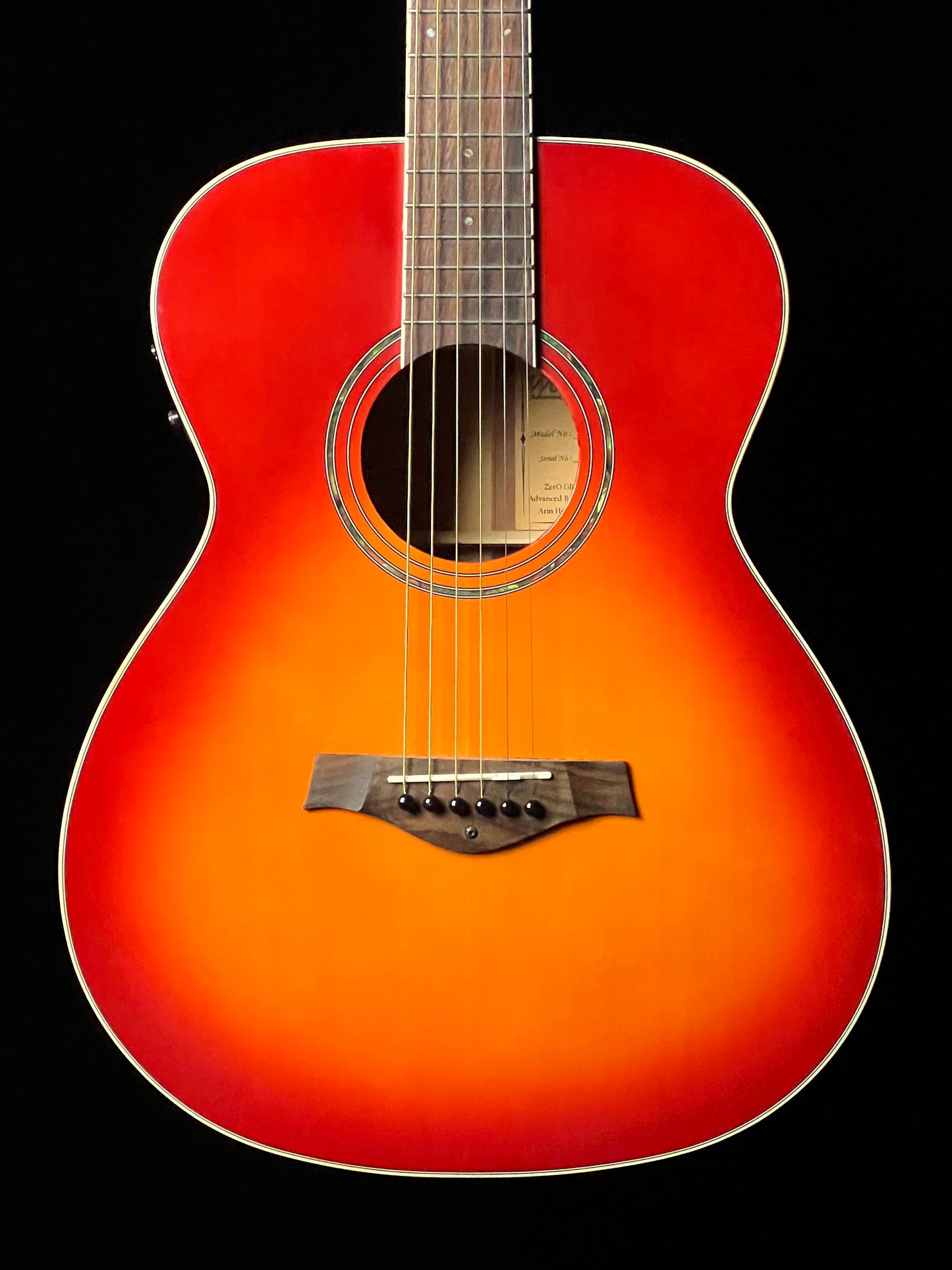 Wood Song OME-HS Orchestra Model Acoustic Electric Guitar Sunburst - Used
