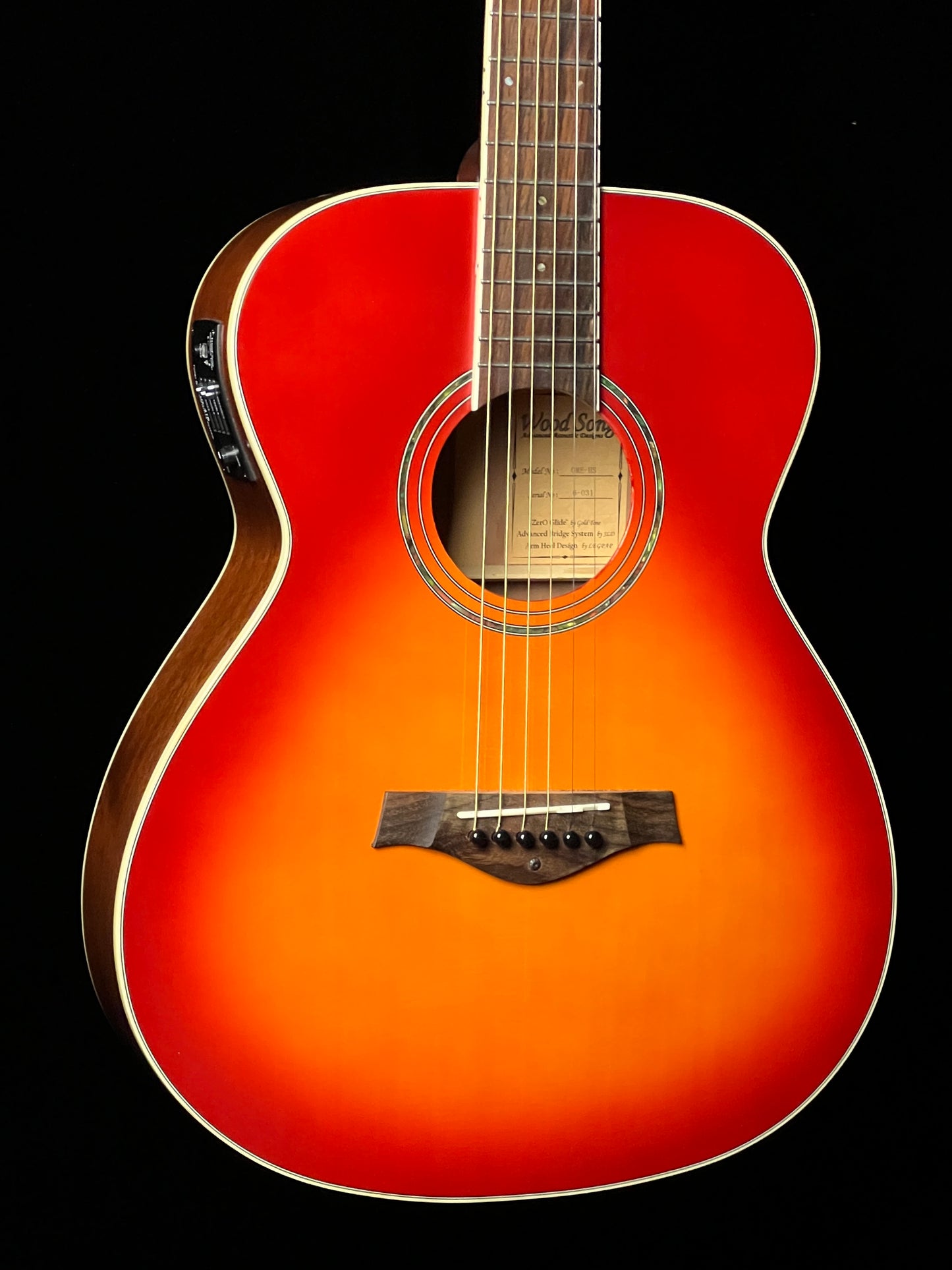 Wood Song OME-HS Orchestra Model Acoustic Electric Guitar Sunburst - Used
