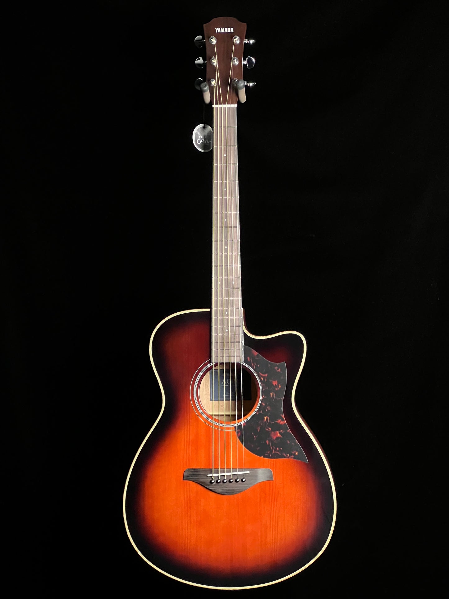 Yamaha AC1M Concert Cutaway Tobacco Brown Sunburst Sitka Spruce / Mahogany Acoustic Guitar with Pickup - New