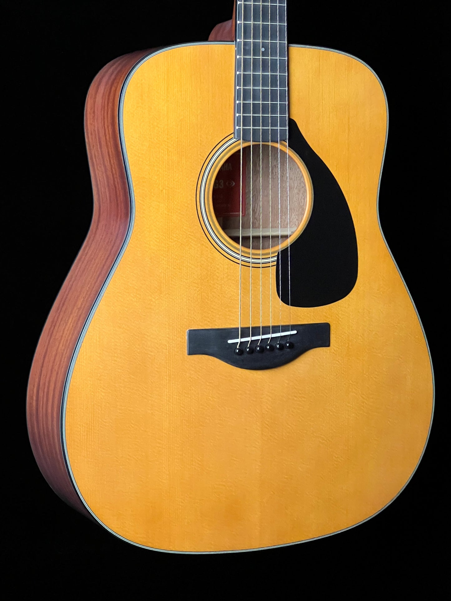 Yamaha FG3 Red Label Sitka Spruce / Mahogany Acoustic Guitar - New