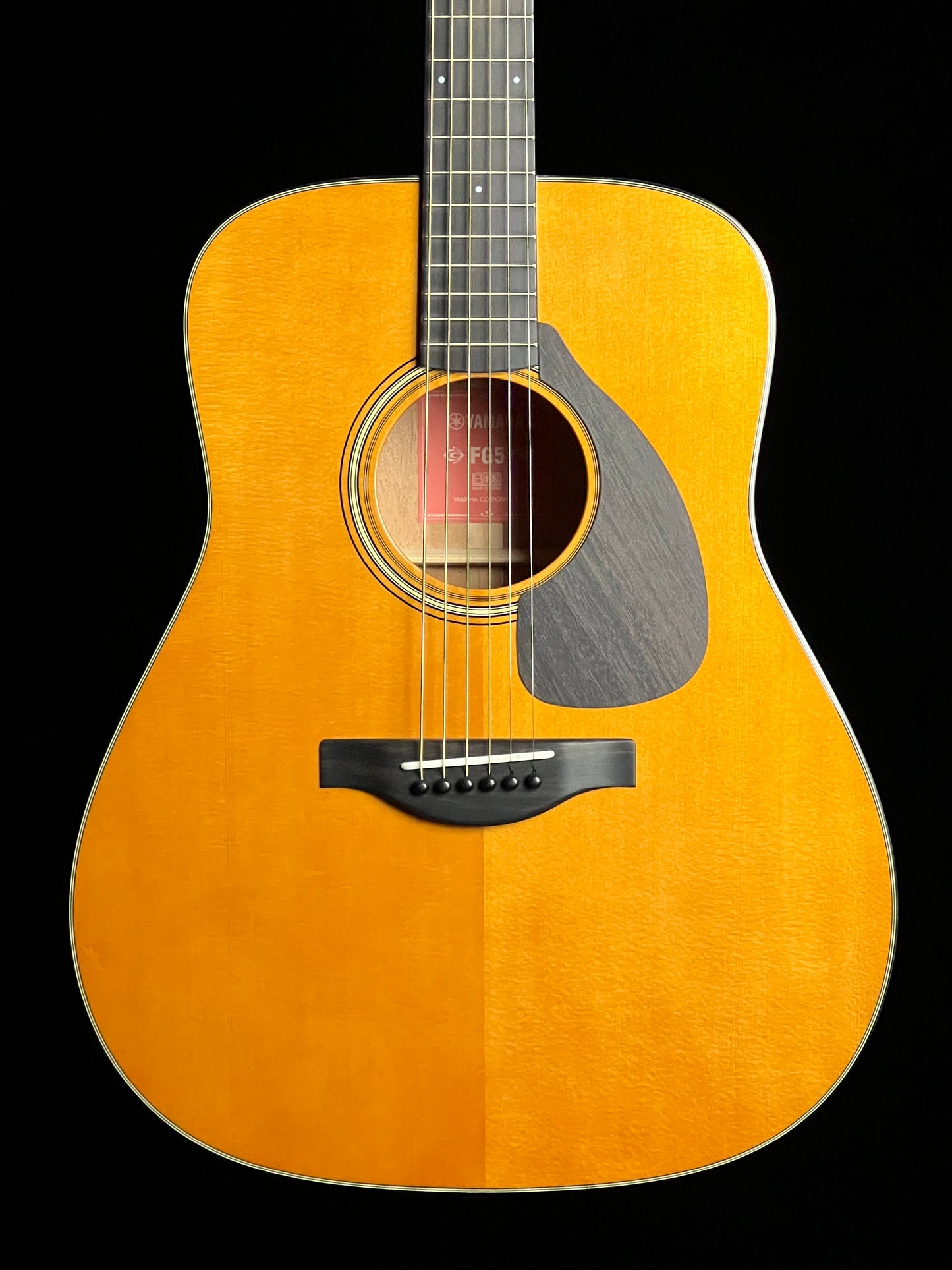 Yamaha FG5 Red Label Gloss Sitka Spruce / Mahogany Acoustic Guitar - New