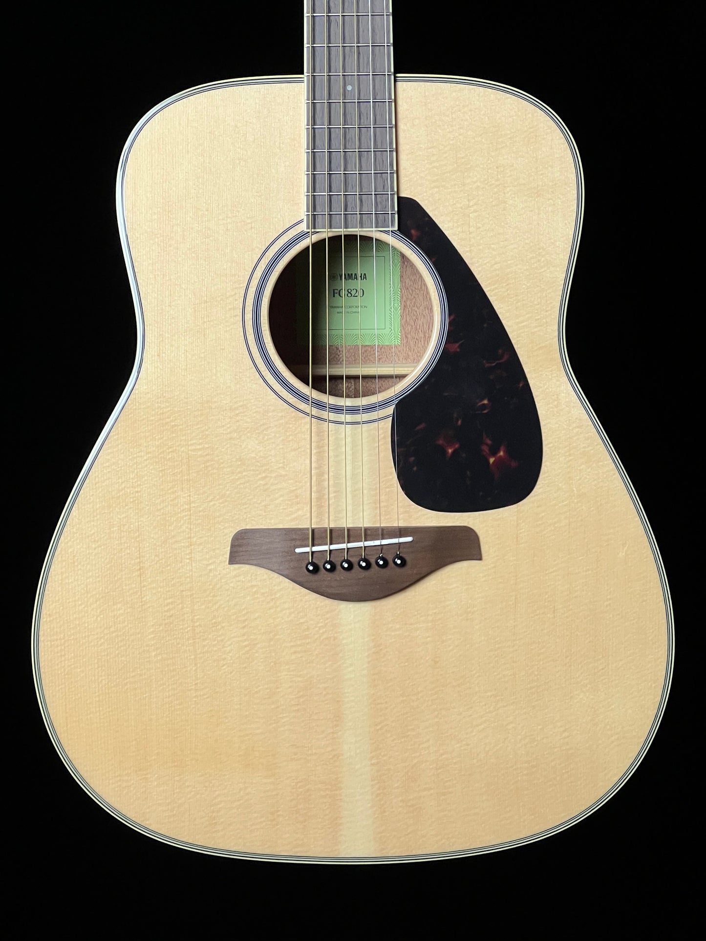 Yamaha FG820 Acoustic Guitar Solid Spruce / Mahogany - New