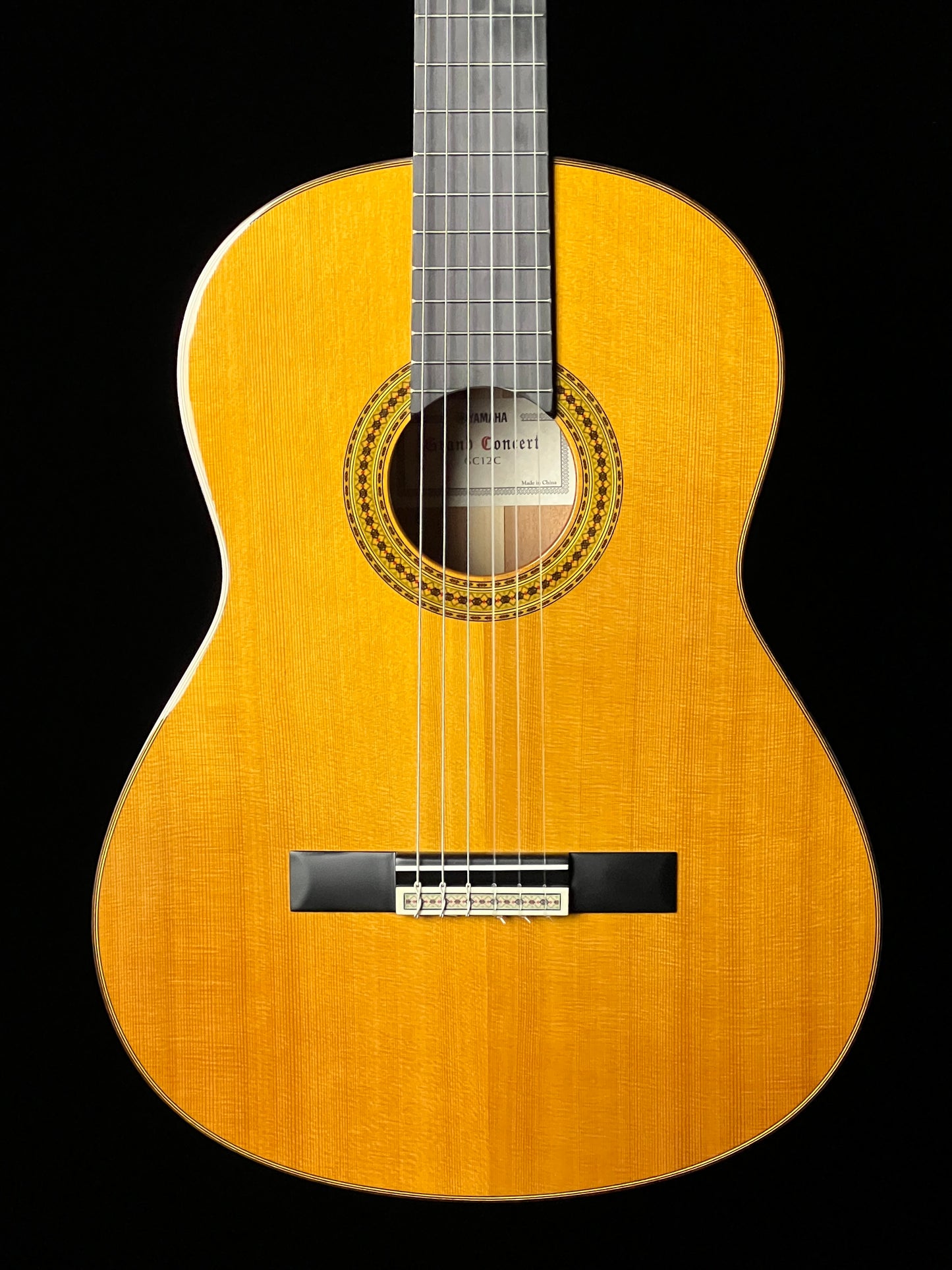 Yamaha GC12C Classical Acoustic Guitar Solid Western Red Cedar/Solid Mahogany - New