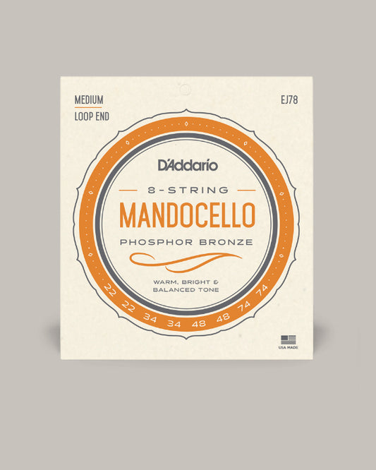 D'Addario Mandocello 8-String Phosphor Bronze Medium - EJ78