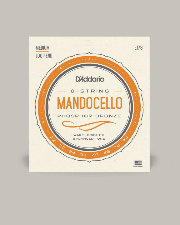 D'Addario Mandocello 8-String Phosphor Bronze Medium - EJ78