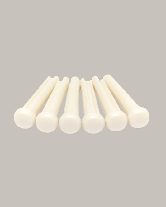 TUSQ Traditional Bridge Pins White With No Dot