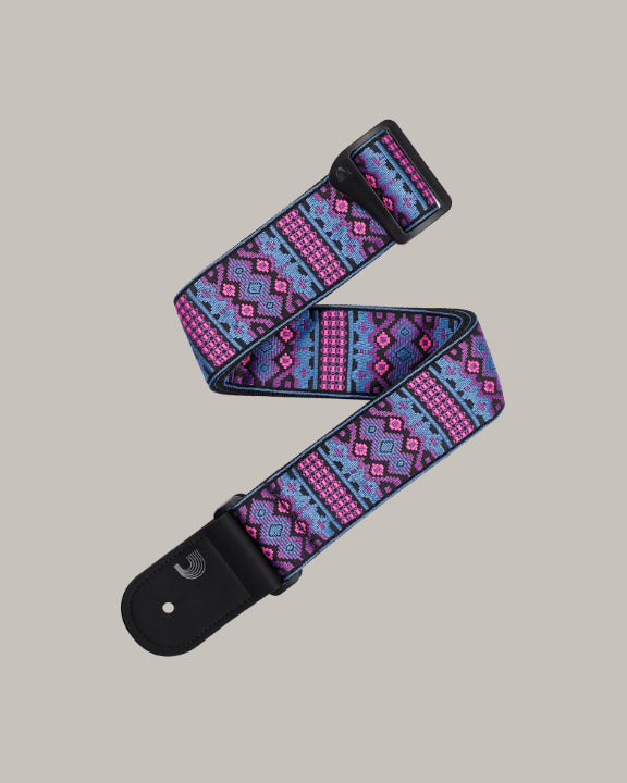 D'Addario ECO-Comfort Guitar Strap Outrun Woven, Aztec