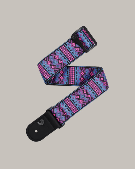 D'Addario ECO-Comfort Guitar Strap Outrun Woven, Aztec