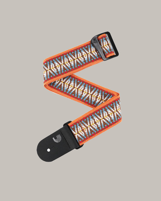 D'Addario Nylon Woven Guitar Strap - Sunrise Hootenanny