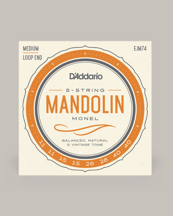 D'Addario Mandolin Monel Medium Loop End 11-40 EJM74
