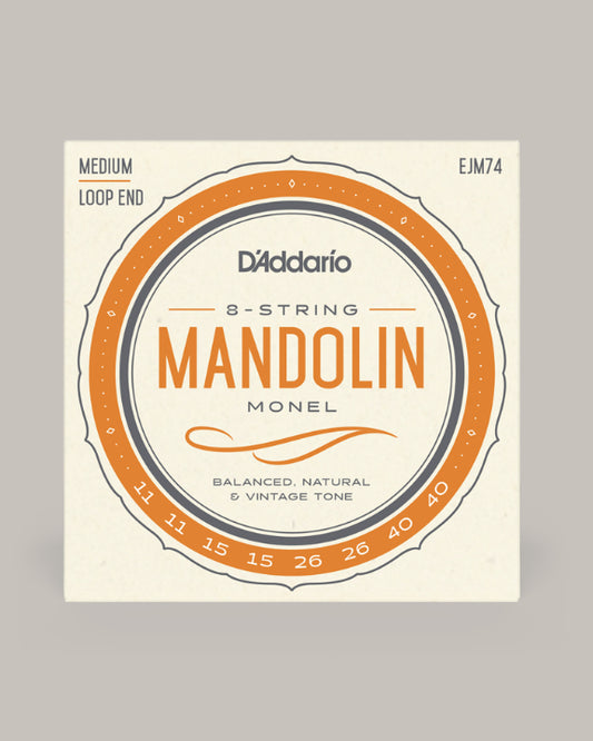D'Addario Mandolin Monel Medium Loop End 11-40 EJM74
