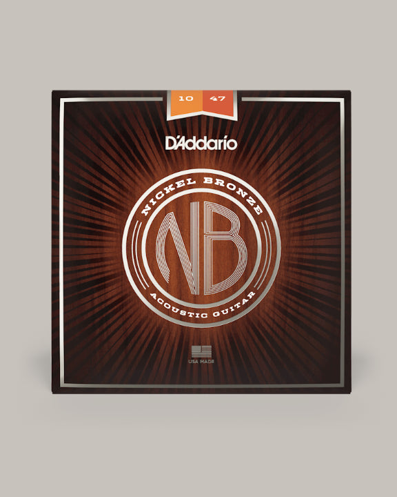 D'Addario Acoustic Guitar Nickel Bronze Extra Light 10-47 NB1047