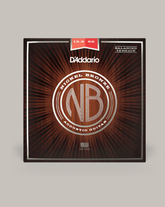 D'Addario Acoustic Guitar Nickel Bronze Medium Balanced Tension 13.5-56 NB13556BT